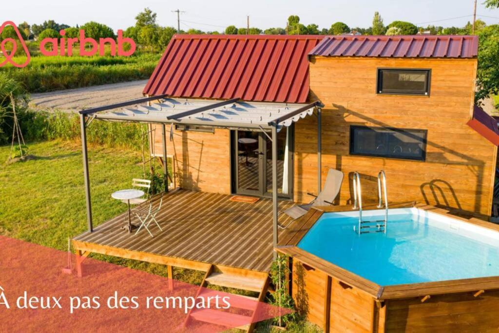 Myinsolite - Tiny-House, Jacuzzi, Brasero, Piscine Aigues-Mortes Εξωτερικό φωτογραφία