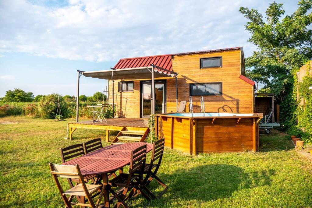 Myinsolite - Tiny-House, Jacuzzi, Brasero, Piscine Aigues-Mortes Εξωτερικό φωτογραφία