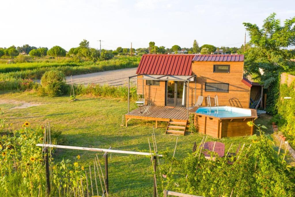Myinsolite - Tiny-House, Jacuzzi, Brasero, Piscine Aigues-Mortes Εξωτερικό φωτογραφία